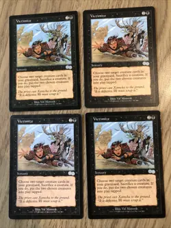 Victimize X4 Urza’s Saga LP Cond See Pics Front Back - Image 1