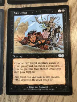 Victimize X4 Urza’s Saga LP Cond See Pics Front Back - Image 2