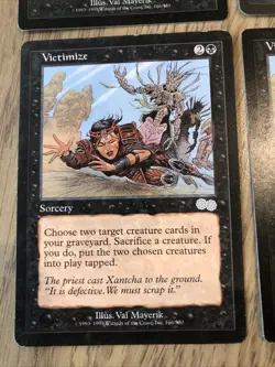 Victimize X4 Urza’s Saga LP Cond See Pics Front Back - Image 3