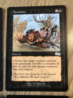 Victimize X4 Urza’s Saga LP Cond See Pics Front Back - Image 4