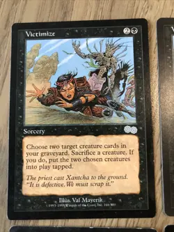 Victimize X4 Urza’s Saga LP Cond See Pics Front Back - Image 5