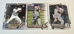 Troy Melton,Kevin McGonigle,Riley Greene 1st Bowman Draft 3 card Rookie Lot 🔥 - Image 1