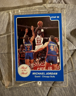 The Star Co. Best of the Best 1986 Michael Jordan Bulls Card #9/15 Insert - Image 1