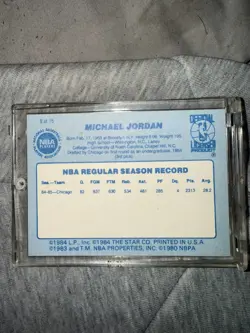 The Star Co. Best of the Best 1986 Michael Jordan Bulls Card #9/15 Insert - Image 2