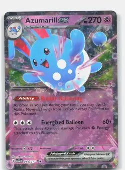 Azumarill ex 084/217 Double Rare Ascended Heroes Pokemon Holo Near Mint - Image 1