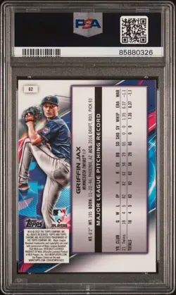 2022 Topps Cosmic Chrome #62 Griffin Jax RC Nucleus Refractor PSA 10 - Image 2
