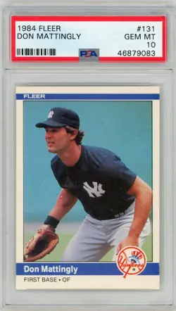 1984 Fleer Don Mattingly #131 PSA 10 - Image 1