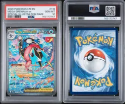 Mega Greninja ex – PSA 10 Pristine – 2026 Pokemon Chaos Rising #116 - Image 3