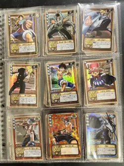 2002 One Piece Card Game CARDDASS EX 16 Holo + 30 Normal Cards Bandai Vintage - Image 1