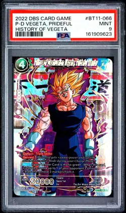 Dragon Ball Super Prince of Destruction Vegeta, Prideful Warrior BT11-066 PSA 9 - Image 1