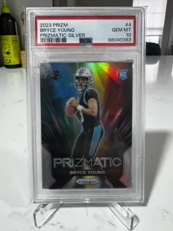 PANINI 2023 BRYCE YOUNG PRIZMATIC SILVER PRIZM RC #4 PSA 10 - Image 1