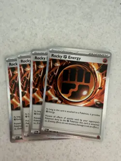 4x Rocky Fighting Energy 087/088 Holo Playset Perfect Order Pokemon TCG - Image 1