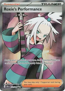 Roxie's Performance Holo Ultra Rare ME04: Chaos Rising 112/086 NM - Image 1