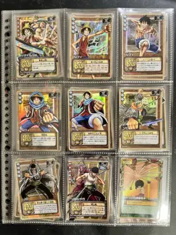 One Piece Card Game 27 Card Lots Holo CARDDASS EX Bandai Vintage Japanese 2002 - Image 1