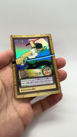 1999 One Piece Carddass Hyper Battle Zoro C07 First Stage Japan Bandai Vintage - Image 2