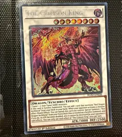 Konami Yu-Gi-Oh! TCG The Crimson King BLZD-EN036 1st Ed Secret Rare Foil - Image 1