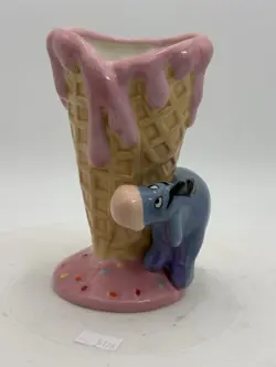 🌟 Disney Store Winnie The Pooh Eeyore Ceramic Ice Cream Holder Cup 🌟 A/F - Image 1