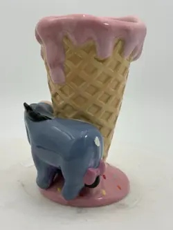 🌟 Disney Store Winnie The Pooh Eeyore Ceramic Ice Cream Holder Cup 🌟 A/F - Image 4