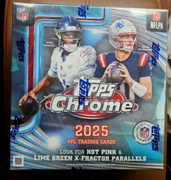 2025 Topps Chrome NFL Football Sealed Mega Box FAST SHIPPING - Image 1