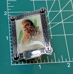 Disney Star Wars The Last Jedi Resistance Mystery Box Chewbacca Pinback Button - Image 1