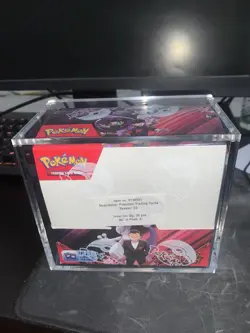Pokemon TCG Destined Rivals Booster Box 36 Packs Factory Sealed w/ Acrylic Case - Image 1