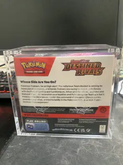 Pokemon TCG Destined Rivals Booster Box 36 Packs Factory Sealed w/ Acrylic Case - Image 2