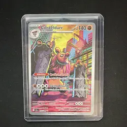 Conkeldurr 127/086 Illustration Rare Holo 140 HP Sv: Black Bolt English - Image 3