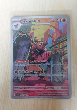 Conkeldurr 127/086 SV: Black Bolt Illustration Rare Holo 140 HP English - Image 1