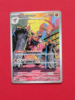 Conkeldurr 127/086 Holo Illustration Rare Black Bolt Pokemon Near Mint - Image 1