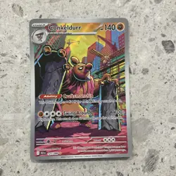 POKEMON - CONKELDURR 127/086 | BLACK BOLT | HOLO ILLUSTRATION RARE | NEAR MINT - Image 1