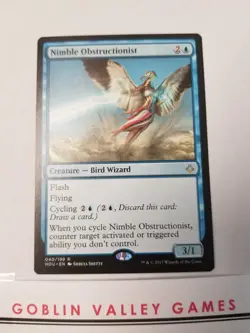 MTG Hour of Devestation 1x Nimble Obstructionist EX/NM - Image 1