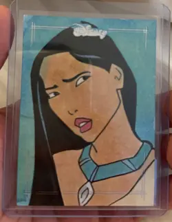 Topps 2026 Disney Pocahontas 1/1 Sketch Card Hard Signed Rich Henneman - Image 1