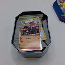 Pokemon GO Blissey Tin + 300 Card Lot Bulk Collection Commons - Image 2