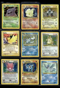Vtg Pokemon Card Collection Lot Base Set 1st Edition Binder Holo WOTC - Image 1