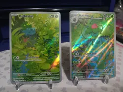 Lot IR Bulbasaur Ivysaur 151 166/165 Pokemon Card Collection Holos 167/165 - Image 2