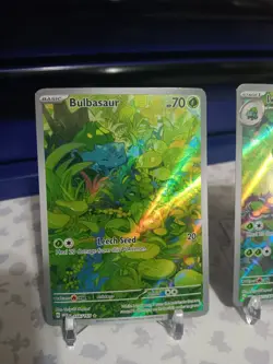 Lot IR Bulbasaur Ivysaur 151 166/165 Pokemon Card Collection Holos 167/165 - Image 3