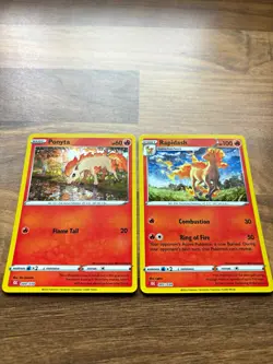 Pokemon Classic Collection Card Lot x2 Ponyta 004/034 Rapidash 005/034 Fire - Image 1