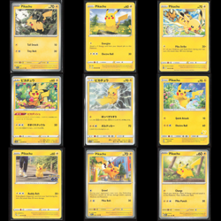 9x Pikachu Pokemon TCG Card Collection Lot Unique Electric Non Holo - Image 1