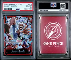 2025 ONE PIECE STARTER DECK ST21-EX GEAR 5 #001 MONKEY D. LUFFY PSA 10 - Image 3