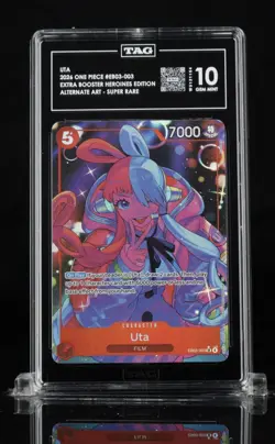 2025 One Piece EB03 Heroines Edition #003 Uta Alternate Art TAG 10 GEM MINT - Image 1
