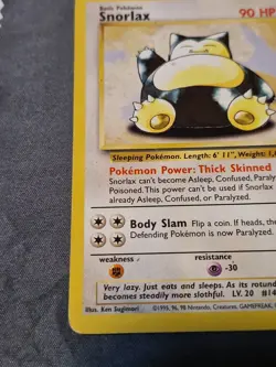 Pokemon Card - Snorlax 27/64 Unlimited Rare - Jungle - HP - Image 3