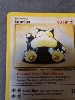 Pokemon Card - Snorlax 27/64 Unlimited Rare - Jungle - HP - Image 5