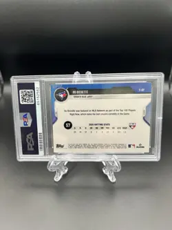 Bo Bichette 2021 Topps Now MLB Network Top 100 Orange 4/5 PSA 9 MINT Blue Jays - Image 2