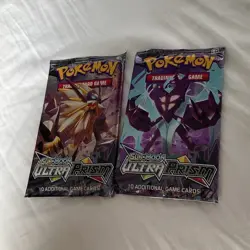 Pokemon TCG Sun & Moon Ultra Prism sealed booster packs 2x 10 cards - Image 1
