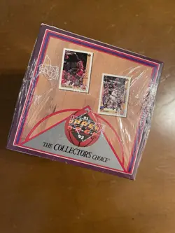 1991 Upper Deck Basketball Sealed Low Series Jumbo Wax Pack Box 20 Packs - Image 3