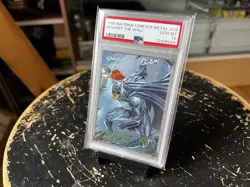 1995 Fleer Batman Forever Metal #39 Against The Wall PSA 10 POP 1 Bruce Wayne - Image 1