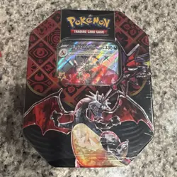 Pokemon TCG Scarlet & Violet Paldean Fates Charizard ex Tin 4 Booster Packs - Image 1