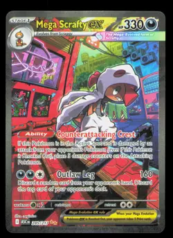 Mega Scrafty ex Holo Special Illustration Rare ME: Ascended Heroes 285/217 NM - Image 1
