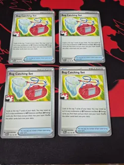 Play Pokemon Playset x4 Bug Catching Set League Stamped Non Holo - Image 1