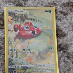 Pokemon TCG Paras GG32/GG70 Crown Zenith Galarian Gallery Full Art Holo UR - Image 1